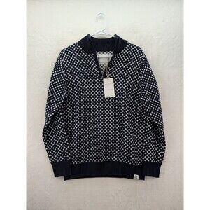 Long Wharf Supply Co Edgartown SeaWell Quarter Zip Navy Blue Sweater NWT Small